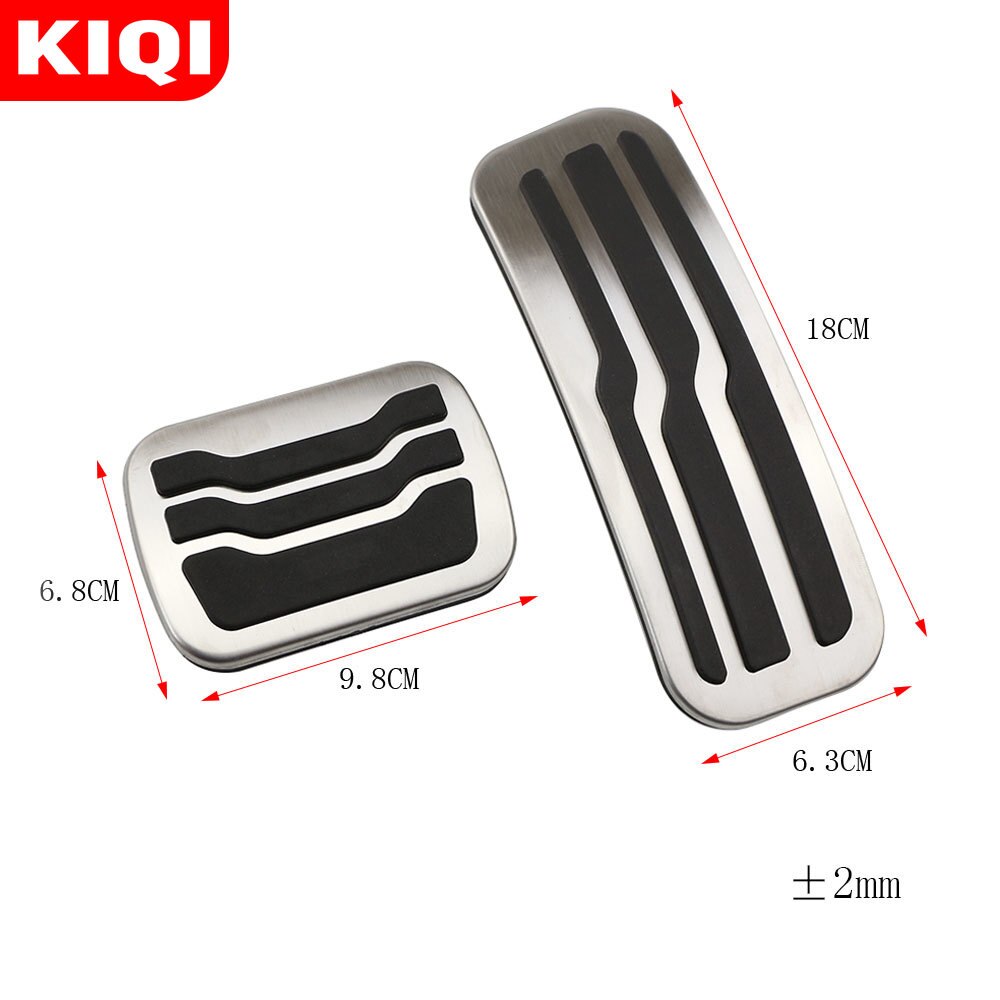 Stainless Steel Brake Accelerator Pedals Gas Plate Pedal Cover for Ford Explorer