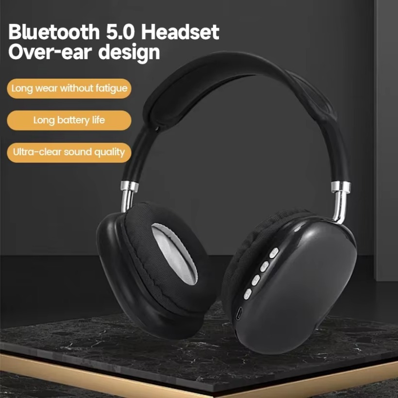 P9 Headphones Bluetooth Wireless Headsets Over-Ear Noise Cancelling Earpieces Stereo Sound Sports Music Gaming Earphones