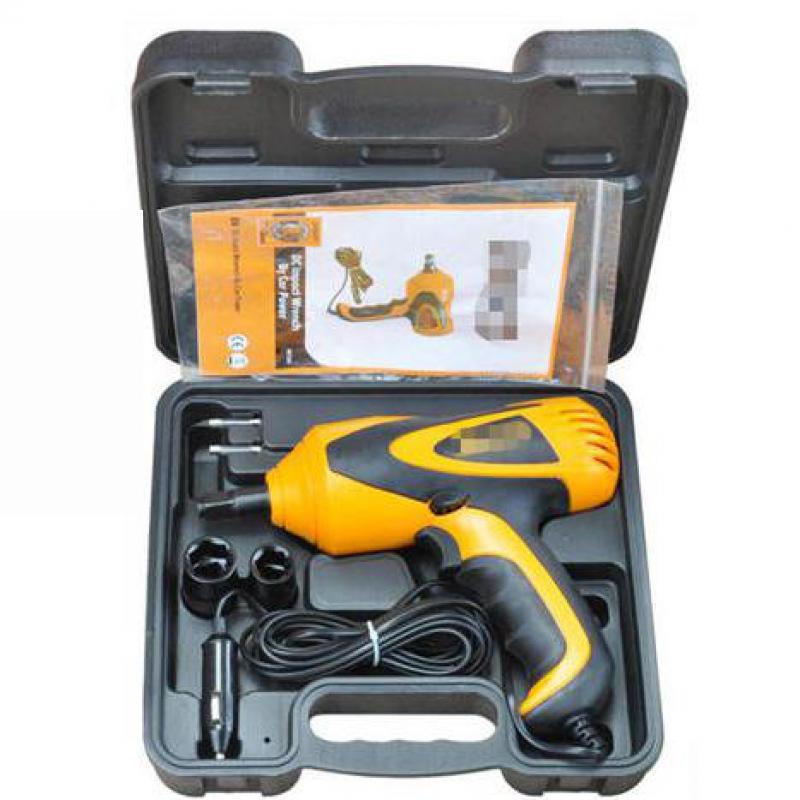 380N.M Electric Wrench DC 12v Car Impact Car/Suv Changing Tire Tools 1/2 Connector