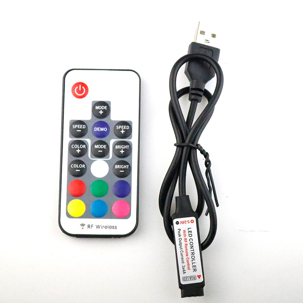 5 v led Controler USB LED RGB RF Wireless Remote 1... – Vicedeal