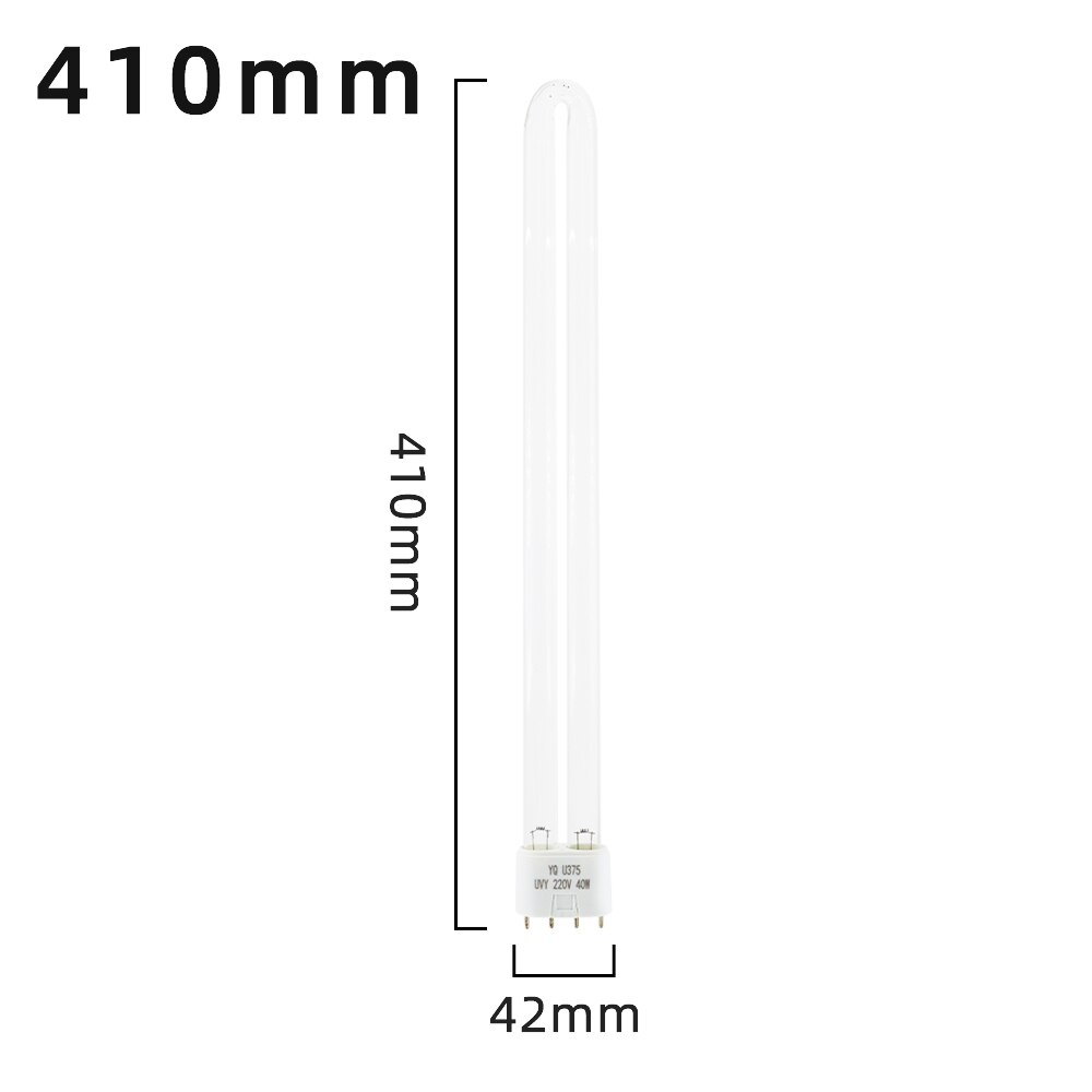 AC220V Hohe Ozon UVC Sterilisieren Lampe Rohre 38W Uv Keimtötende Lampen 2G11 UV Desinfektion Ersatz Licht Rohr 253,7 nm: 410mm