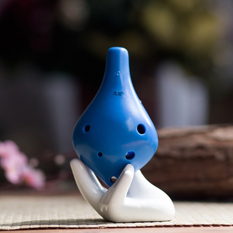 Plastic 6 hole ocarina alto C ocarina School shop zes gaten AC ronde neus onderwijs van ocarina