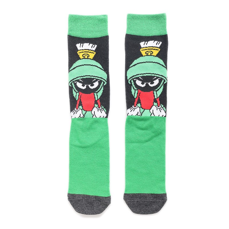 MD256 Mens calcetín de mujer patrón de dibujos animados de Hip hop fresco calcetines Skate divertido calcetines de colores: 7