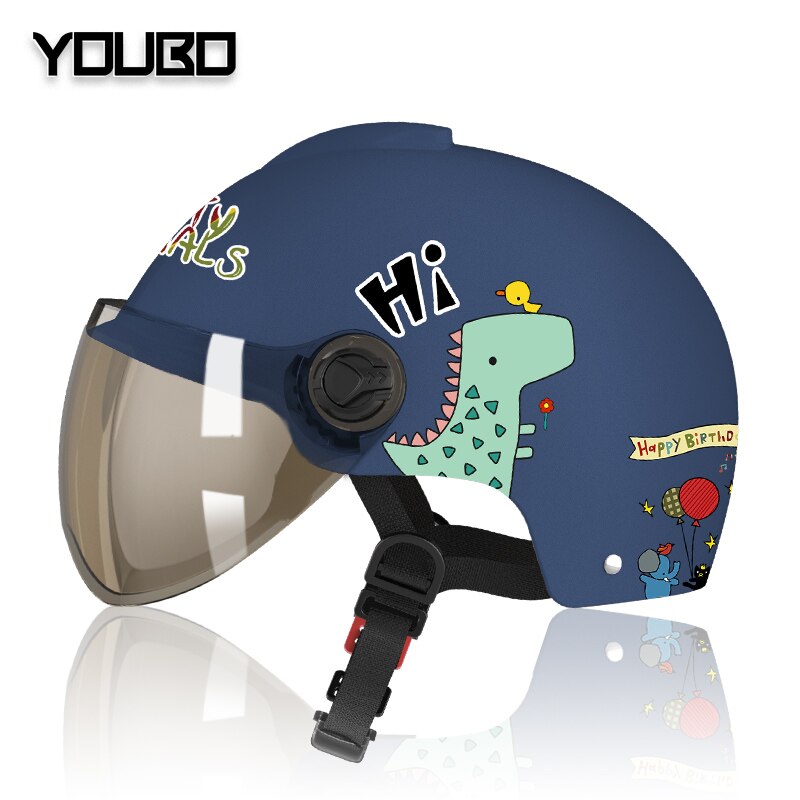 Children&#39;s Electric Motorcycle Helmet Men Women Children Summer Seasons Sunscreen General Full Face Helmet