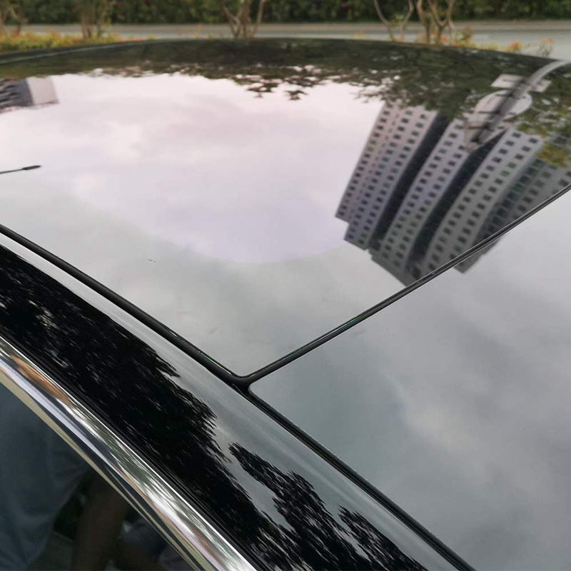 Til tesla model 3 forrude & tag vindsætningsstøjsænkende dæmpningsreduktion soltag gummitætning stille silikonsætningssæt -2nd