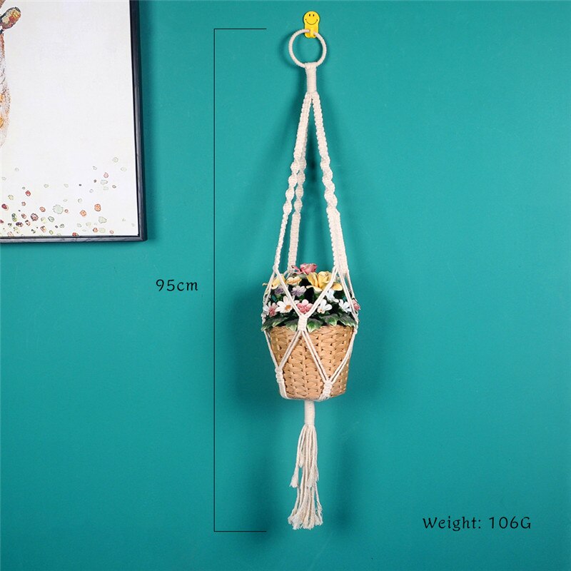 boho macrame wall hanging planter tapestry plant wall hanging room decoration wall art room decor farmhouse decor: M0040