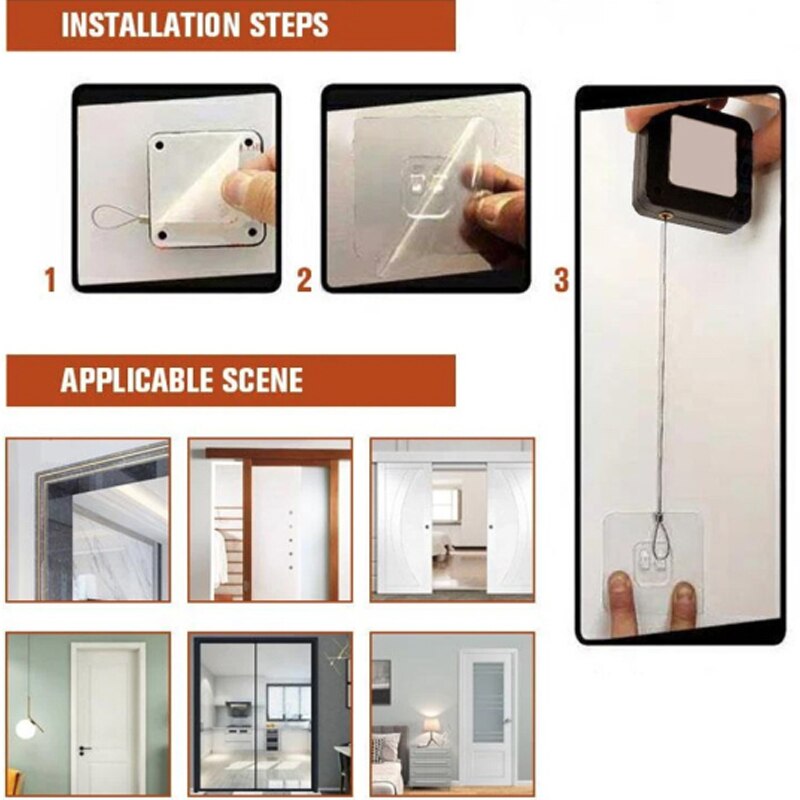 Punch-free Automatic Sensor Door Closer Automatically Close for All Doors