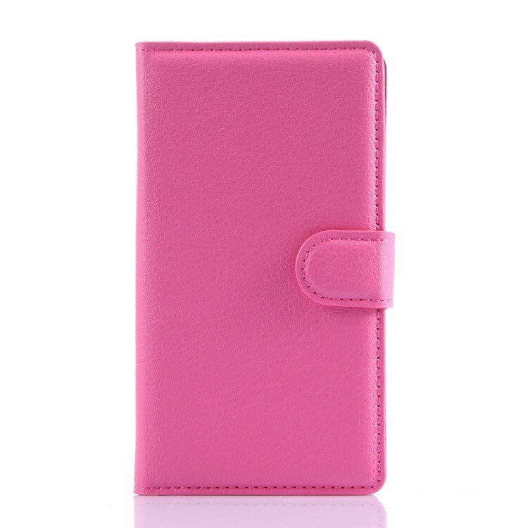 For Sony Xperia Z5 Premium E6853 E6883 Flip Case Wallet Leather Cover for Sony Z5 Premium Dual TPU Bumper Phone Case Card Slots: Rose