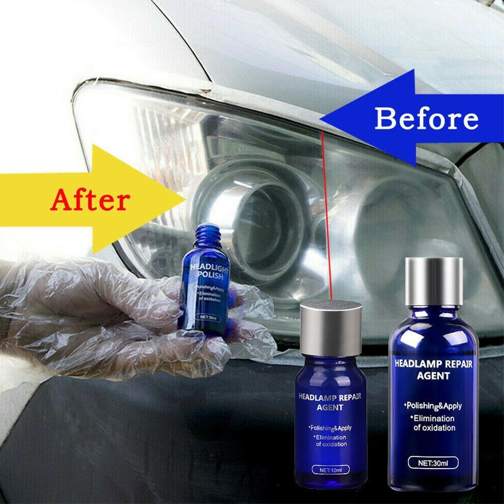 Car Headlight Repair Refurbishment Liquid Auto Kit Scratches Lamp Agent Headlight Renovation Polishing Restoration Agen G1E2
