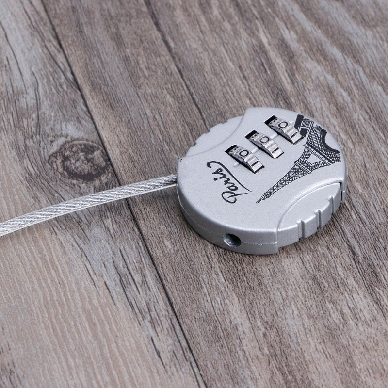 nMini Cute 3 Digit Combination Travel Luggage Suitcase Lock Padlock Security 21B