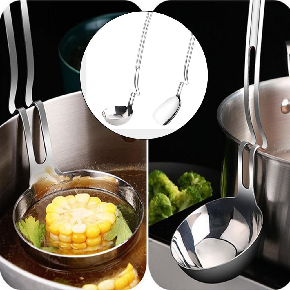 Pala de mango largo en forma de S/cucharón de cocina, espátula de acero inoxidable para freír pescado, torneros, cocina, utensilios de cocina