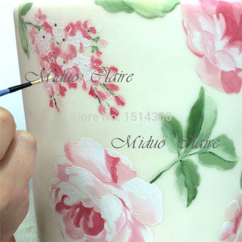 Classic Rose Outline Stencil Fondant Cake and Chocolate Painting Molds