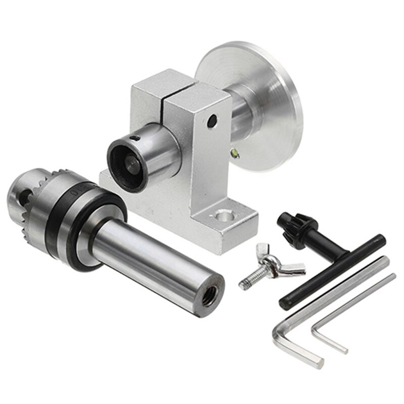 1Pc Live Lathe Center Head With Chuck Diy Accessories For Mini Lathe Machine Revolving Lathe Centre Woodworking Tool