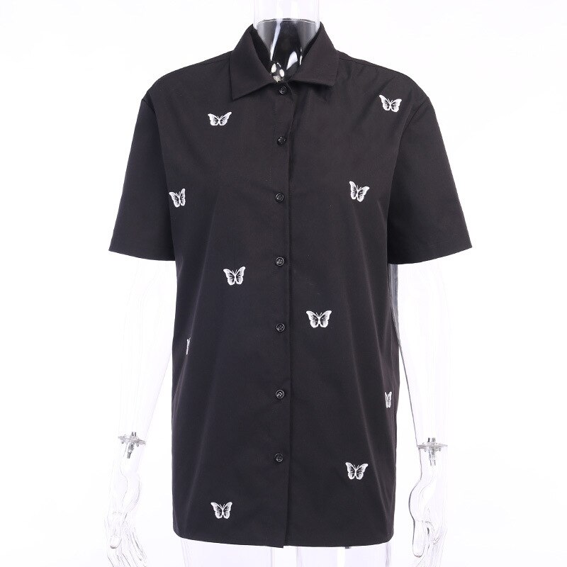 Vmlinn 2/4 Short Shirt Wvn Noos - Blauw Dessin