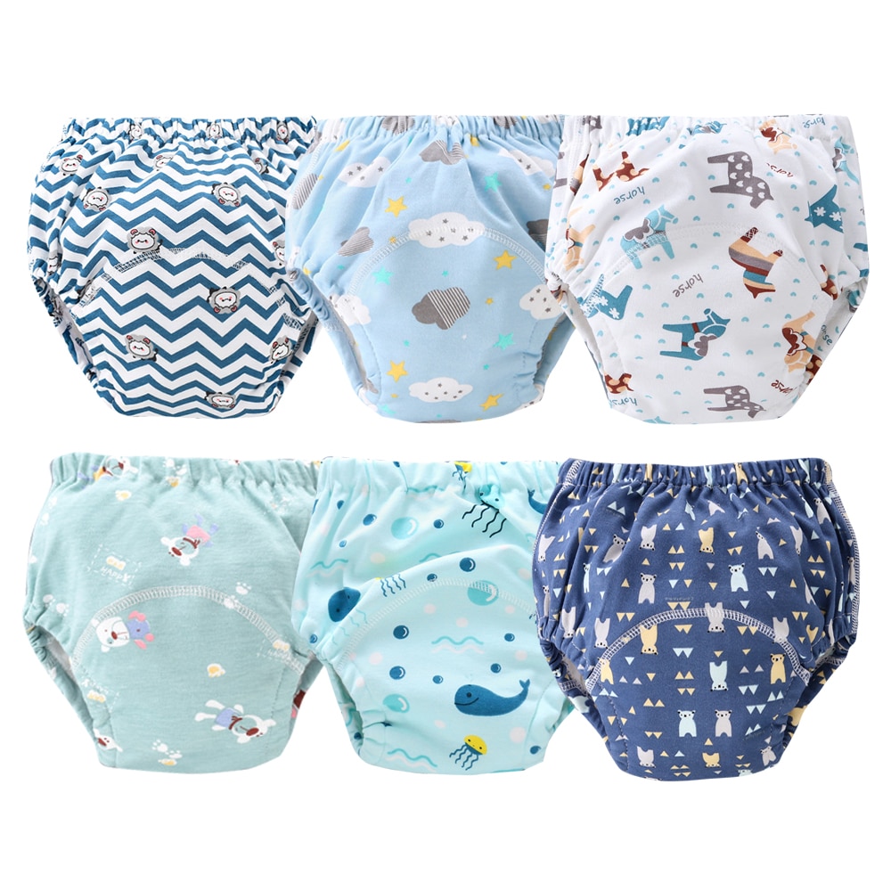 ORINERY 6 teile/los Tuch Windel Für Baby Mehrweg Baumwolle 6 Schichten Lernen Kleinkind Baby Ausbildung Hosen Waschbar Windel