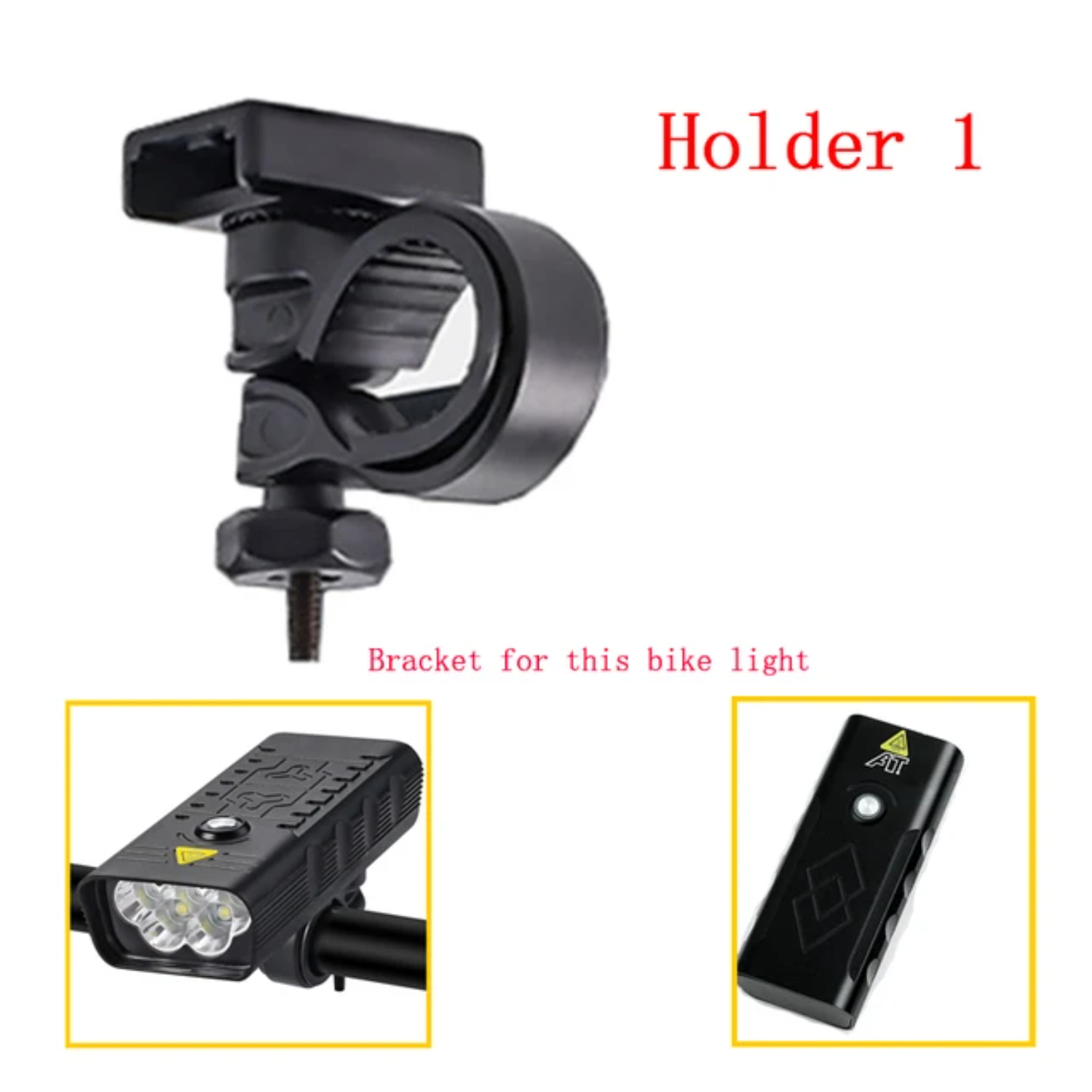 1PC Bike Light Bracket Mount Bike Lamp Support Bicycle Light Holder Bike Accessories Rotation Cycling Bike Flashlight Rack Xoss: Yellow