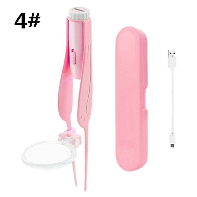 Rechargeable 1set Ear Safe Visible Moderate Painless Ear Cleaner Earwax Removal Tool Earpick: TypeA-4