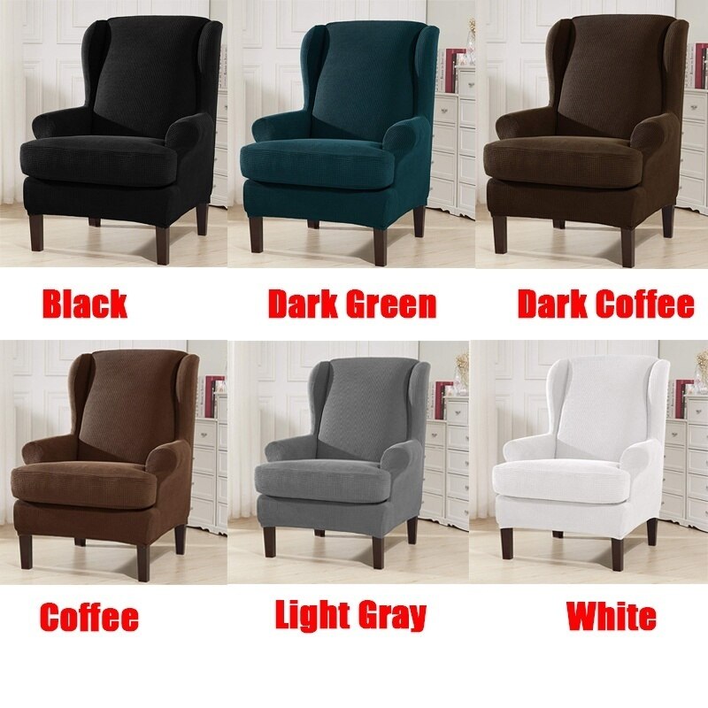 Elastische fauteuilhoes, vleugelstoel, vleugelrughoes, stretch bankhoes, stoelbeschermer, alleen hoes