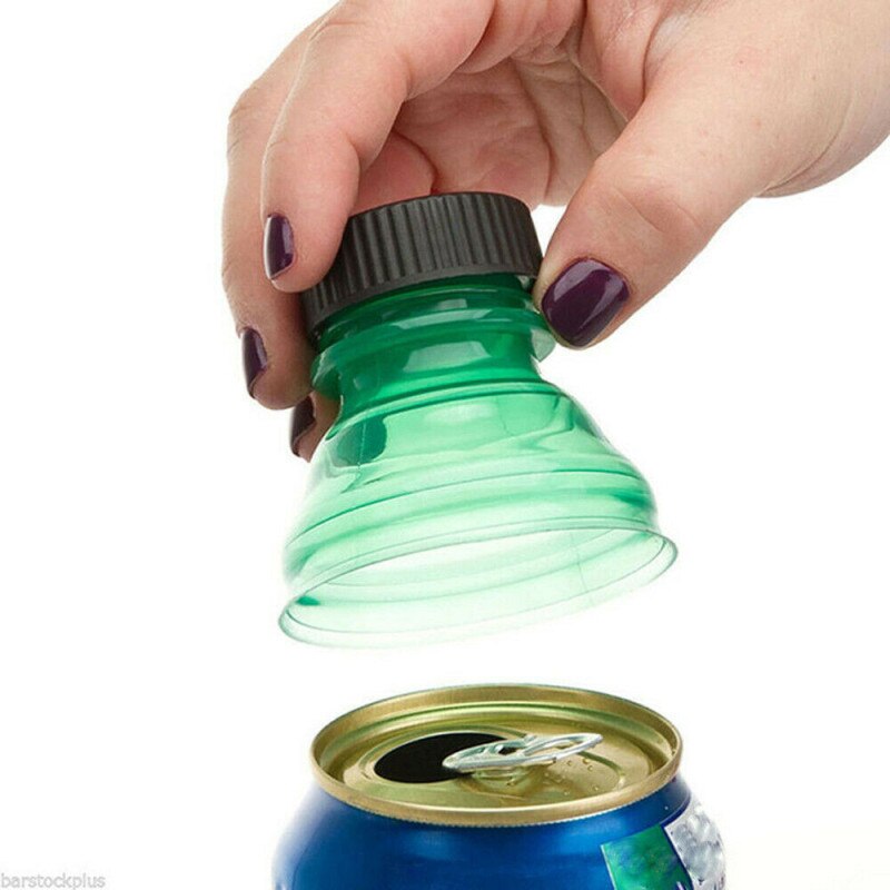 Tapas reutilizables para latas de bebidas, selladores de botellas de cerveza, tapón de mantenimiento fresco, sin fugas, para acampar, 6 unidades