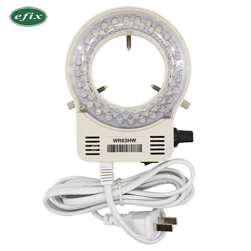 efix 56 LED Industrial microscope camera Adjustable brightness source Dimmer SMD Ring Light illuminator Lamp