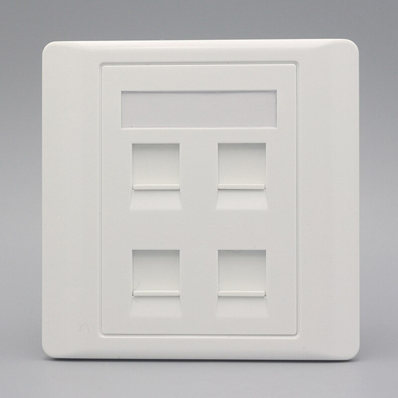 86 Type Rj45 Wall Socket Internet Outlet With TV Outlet Wall Data Double Computer Socket Plastic Panel Internet Computer Jack