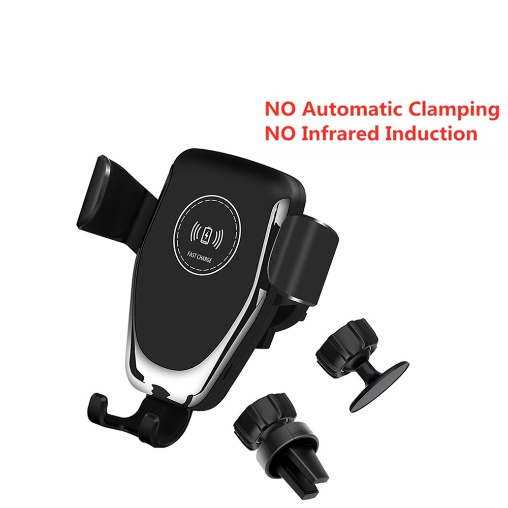 Cargador inalámbrico automático para coche de 15W para iPhone 11 XR XS Max soporte de ventilación para Samsung S20 S10 Xiaomi 10 9 Huawei Mate 30: 10W Micro USB