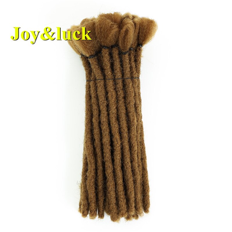Joy & luck-extensiones de pelo para hombre, trenzas con ganchillo, 5 raíces, hechas a mano, 8 pulgadas: #27