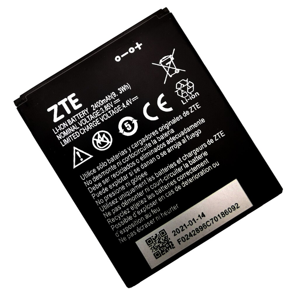 Jaar 100% Originele 2400Mah Li3824T44P4h716043 Batterij Voor Zte Blade A520 A521 BA520 Mobiele Telefoon Batterij