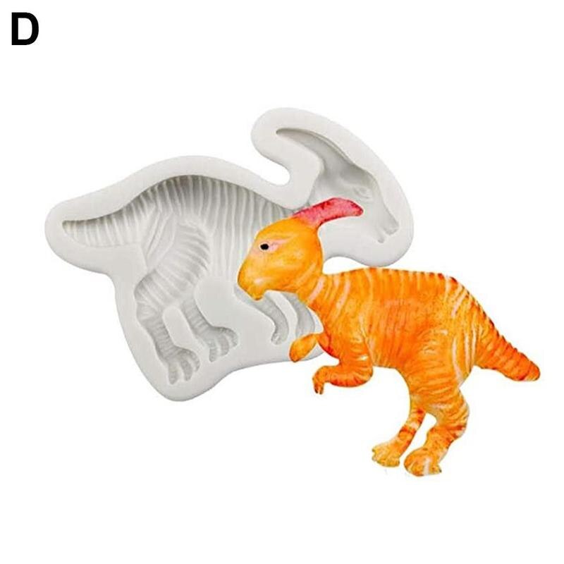 3d Dinosaurus Siliconen Cakevorm Voor Bakken Dier Chocolade Cookie Cake Decoratie Mold Diy Fondant Biscuit Bakken Meubi W1p7: 0904 white