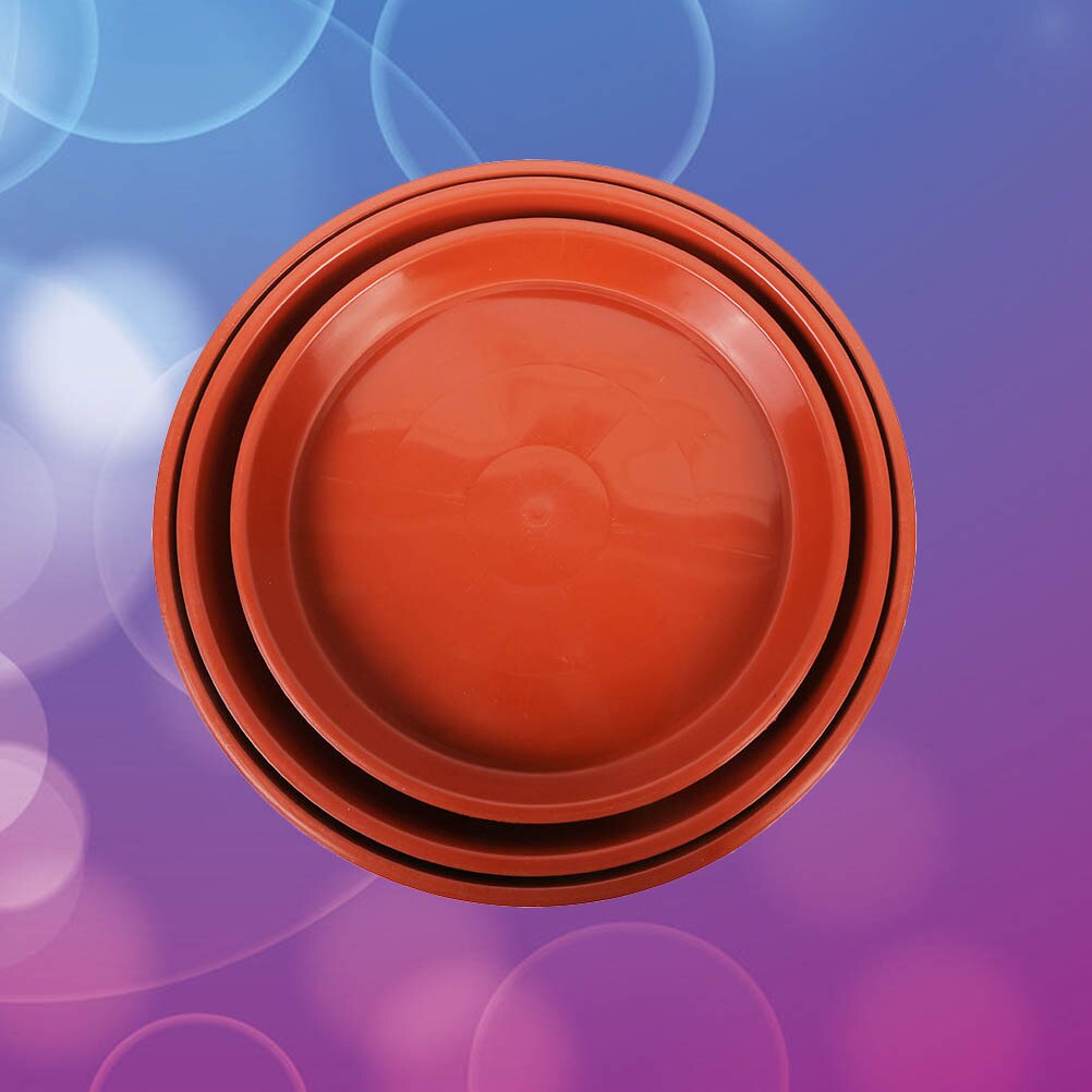 10 pcs Round Shape Plastic Solid Color Garden pot Saucer Plant Pot Drip Tray Planter Pallet Flowerpot Tray for Fleshiness