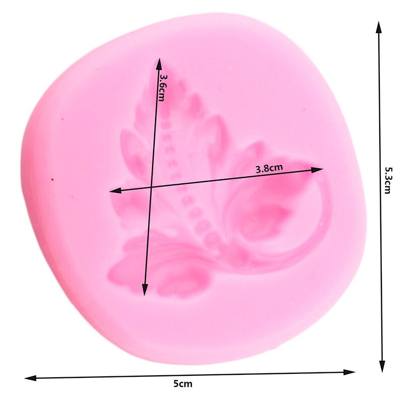 Blad Siliconen Mal Druivenbladeren Fondant Chocolade Mould Cake Decorating Gereedschap Snoep Polymeer Klei Mallen Diy Cake Bakken Molds