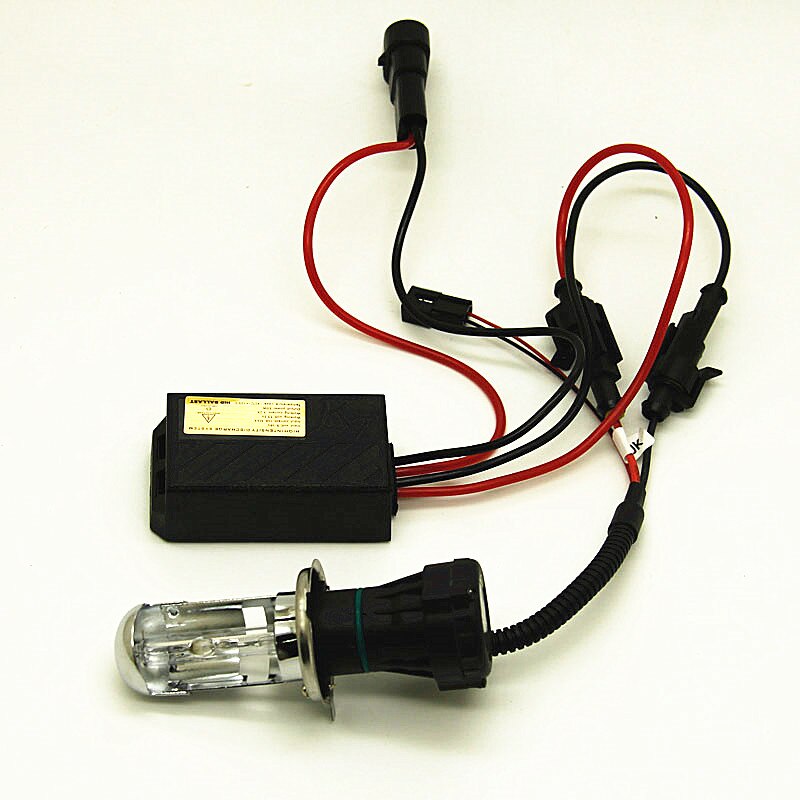 Xenón H4 DC 12V 55w brillante y rápido escondió auto faro bixenon H4 alta baja y haz kit HID 6000k 8000k 10000k