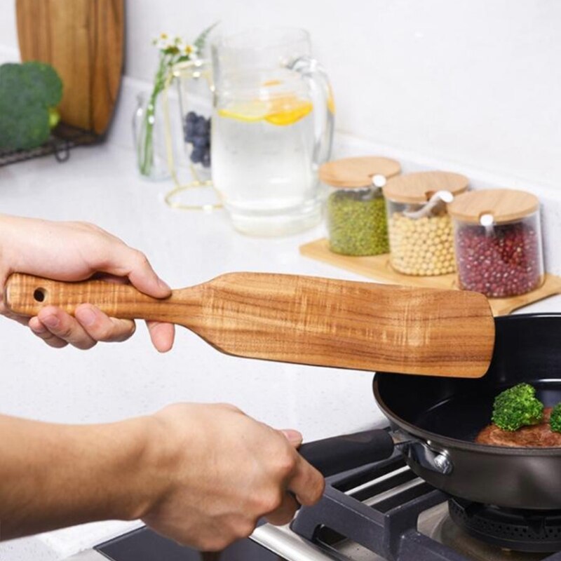 5 Pcs Wooden Spurtles Set Kitchen Cooking Utensils... – Grandado