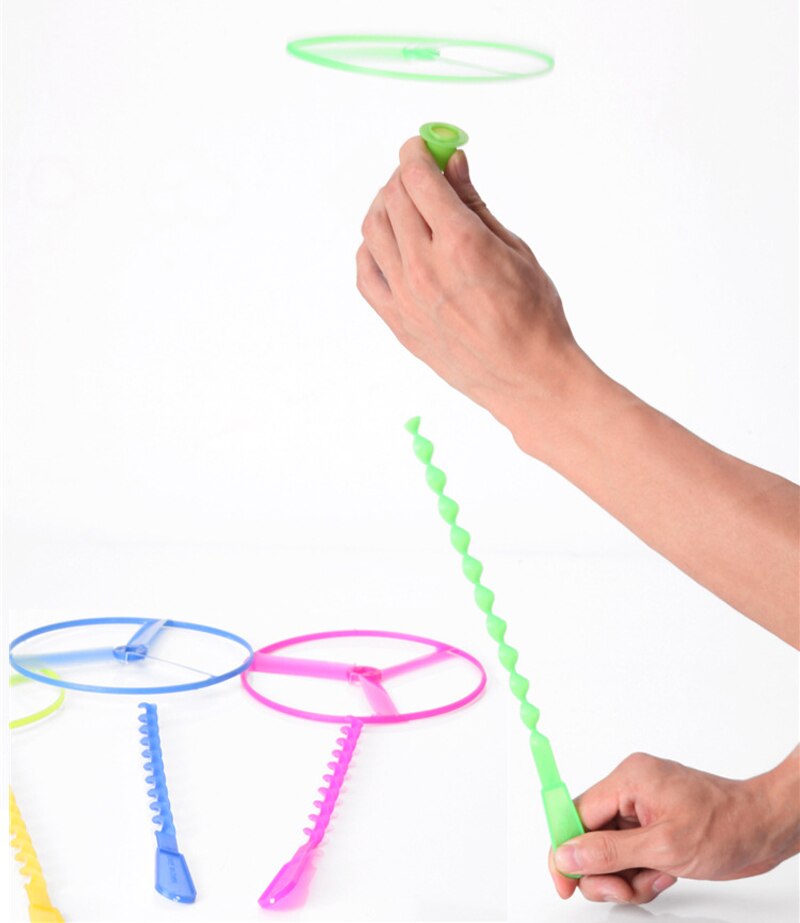 10 PCS bambù libellula bambini giocattoli classici rotante volano aereo manuale Sport all&#39;aria aperta gioco giocattoli scuola materna premi regali