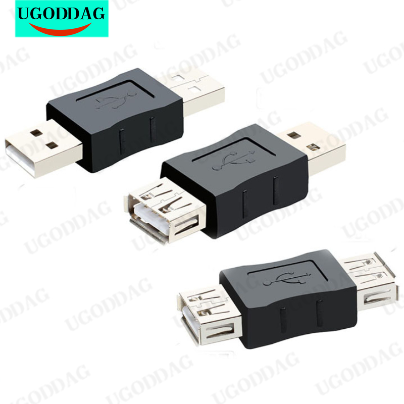 USB2.0 AM mannelijk naar AF vrouwelijk adapter USB mannelijk naar mannelijk adapter verlengkop USB vrouwelijk naar vrouwelijk conversiekabel