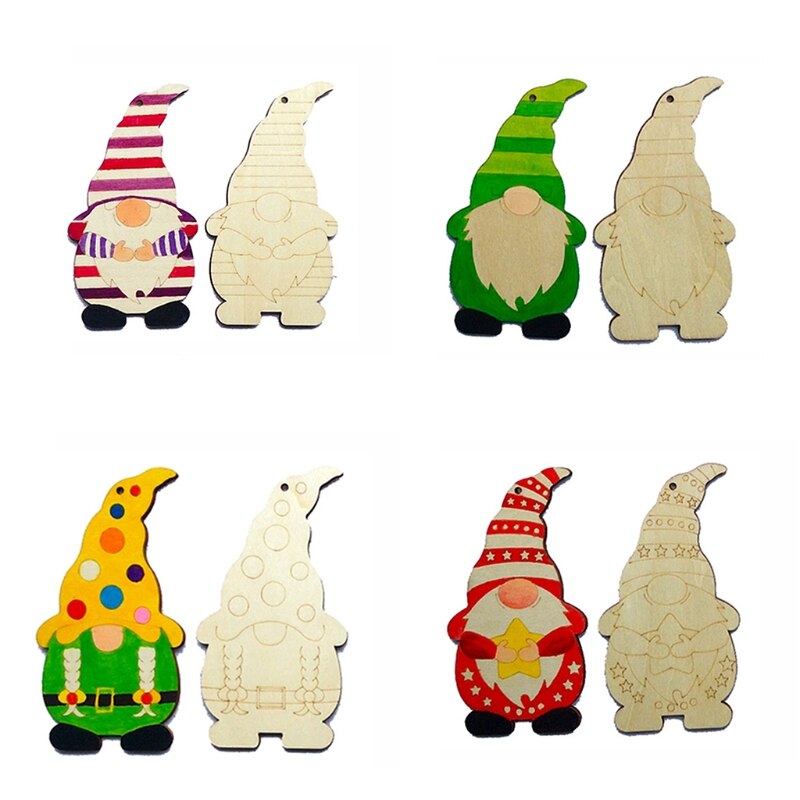 Weihnachtsmotiv-zeichenbrett aus holz für kleinkinder, holz-graffiti-kunst-lernwerkzeug, frühkindliche bildungsmaterialien