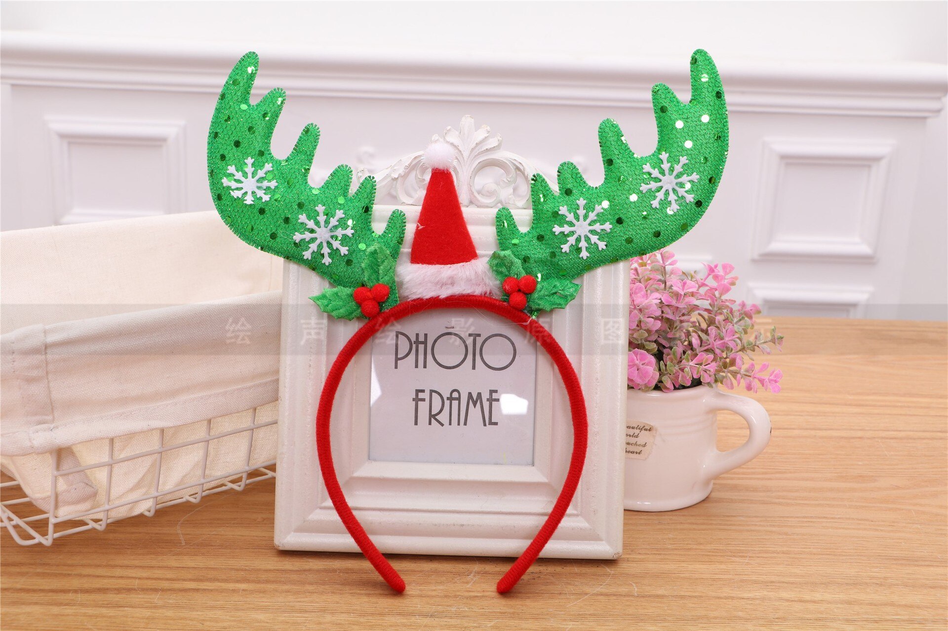 Lateefah Kerst Rendier Gewei Hoofdband Kerstboom Haarspeldjes Haaraccessoires