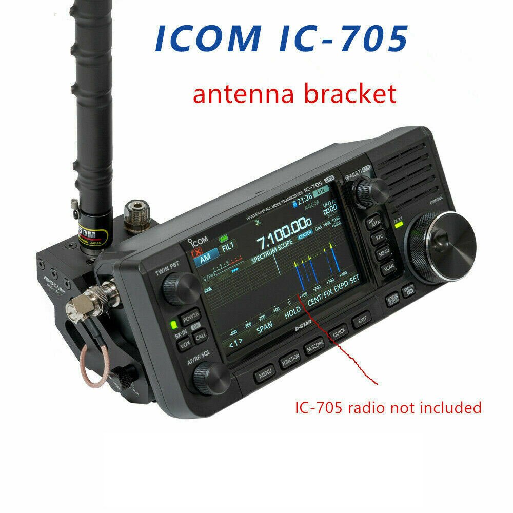 Icom ic -705 antennebrakett kortbølge radio hurtigutløser antennebrakett egnet for icom ic -705