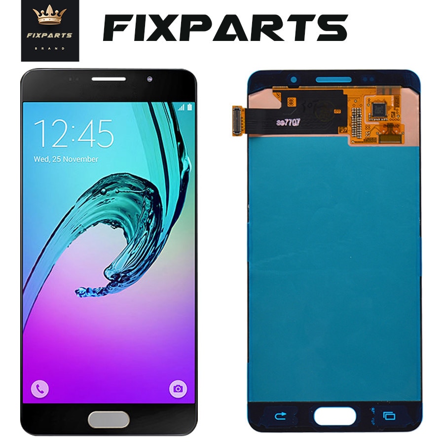 Super Amoled Voor Samsung Galaxy A5 A510 Lcd Touch Screen Digitizer Vergadering Vervanging Voor 5.2 "Samsung A510 lcd