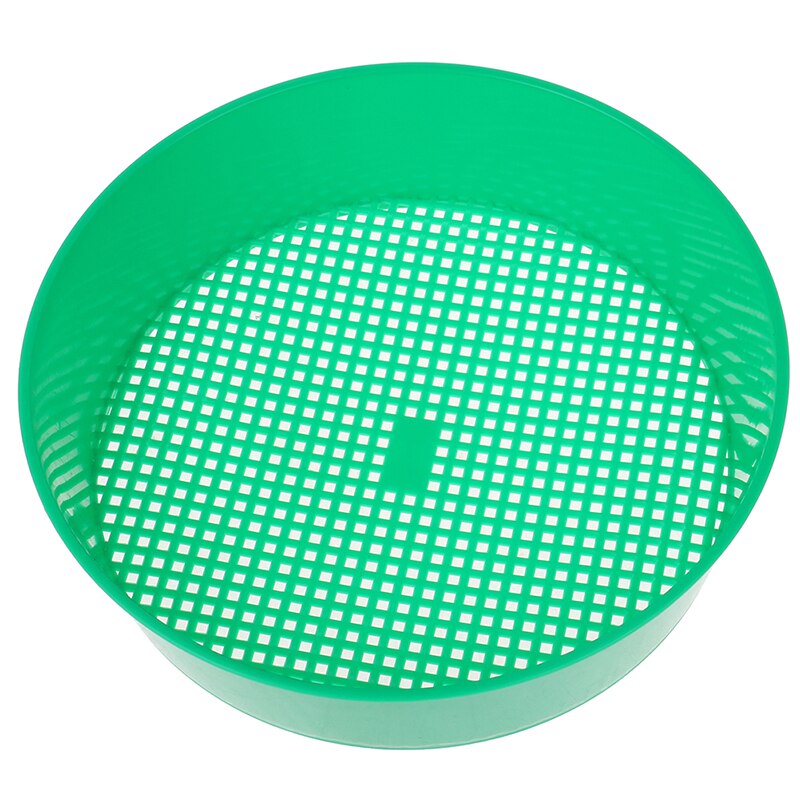 Green Plastic Garden Soil Sieve for Compost Soil Stone Mesh Gardening Tool Soil sieve Flower Nursery Plant Prop Knit Sieve