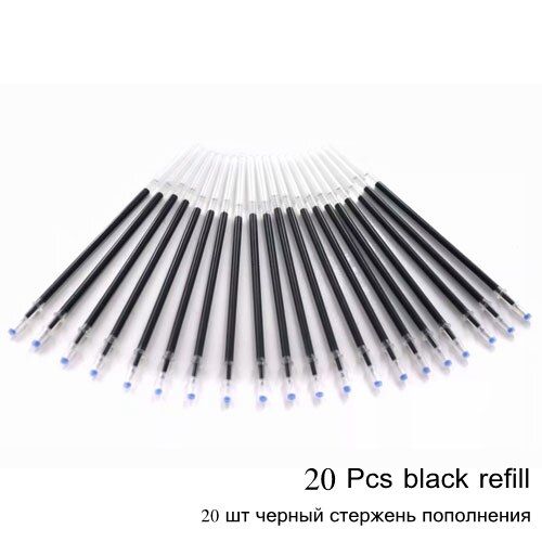 8 Pcs/lot Office Red Blue Black Ink Gel Pen 0.5mm Writing Neutral Pens Rod for Student School Supplies Stationery Tool: Lavender