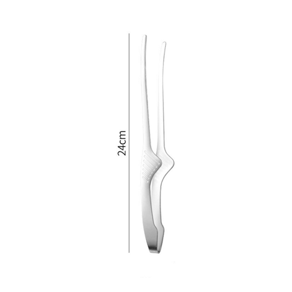 Pinzas para alimentos de acero inoxidable JJYY 304, pinzas antideslizantes para barbacoa con mango largo, pinzas para carne, herramientas de cocina, accesorios de cocina: Rojo