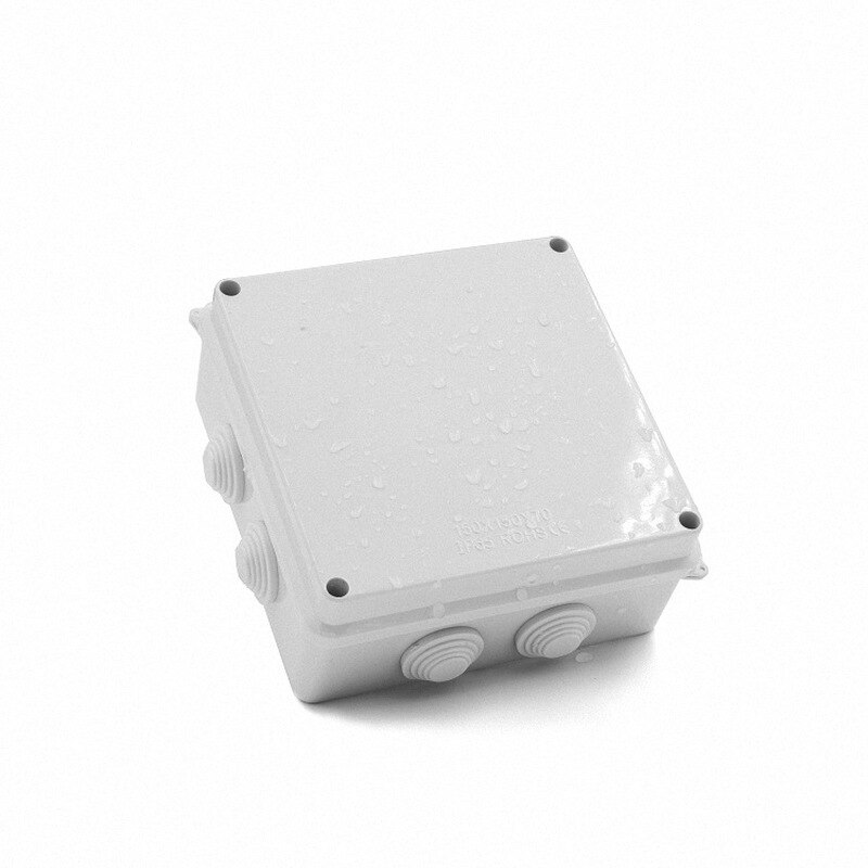 1pcs Waterproof Wire Junction Box Plastic with Rubber Plug Distribution Connector Box Detachable Panel Electric Accessories