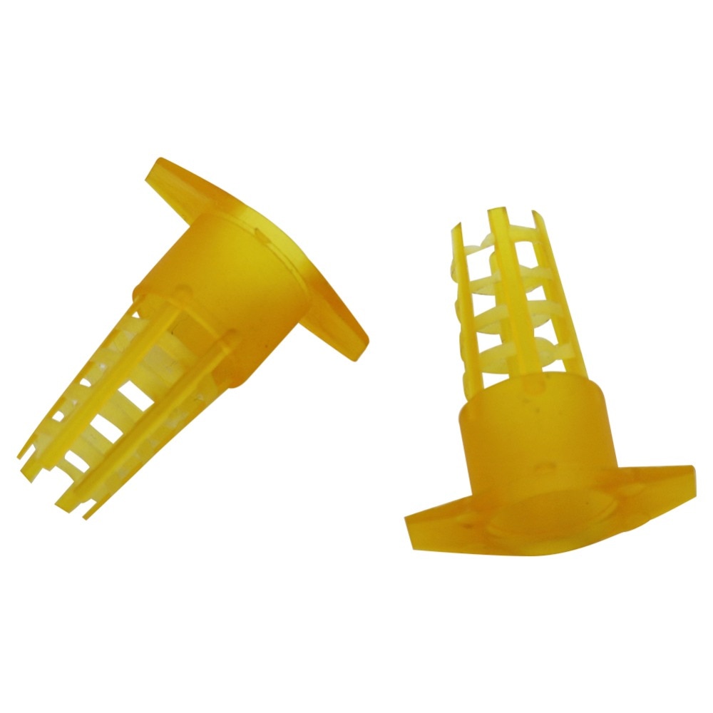300Pcs Beekeeping Tools Cell Protector Cages Yellow Plastic Bee Queen Cage Protective Cover Beekeeping Equipment