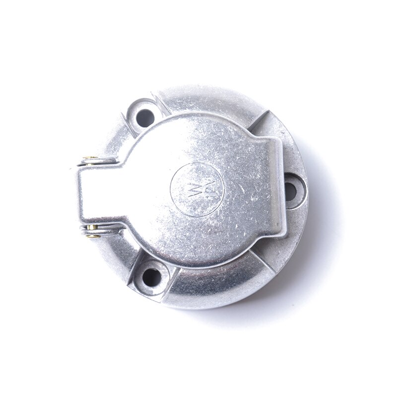 12V 7 Pin Round Plug Female Metal Trailer Socket Waterproof Trailer Towbar Connector For Trailer Light Lamp