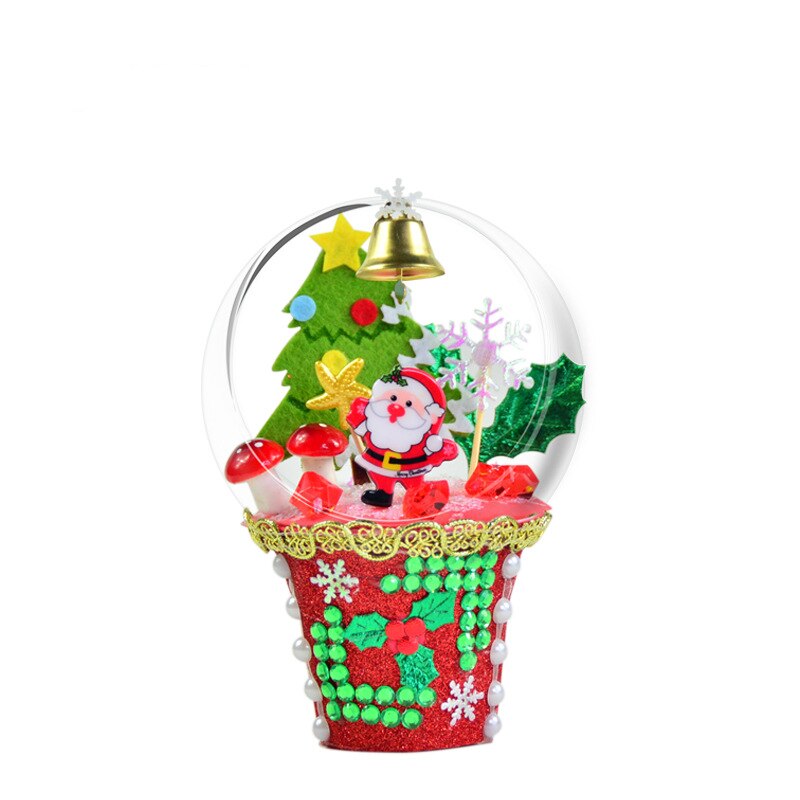 Blød ler juledekoration til hjemmet polymer ler plastik miniature små søde figurer harpiks ornamenter håndværk hest indretning diy