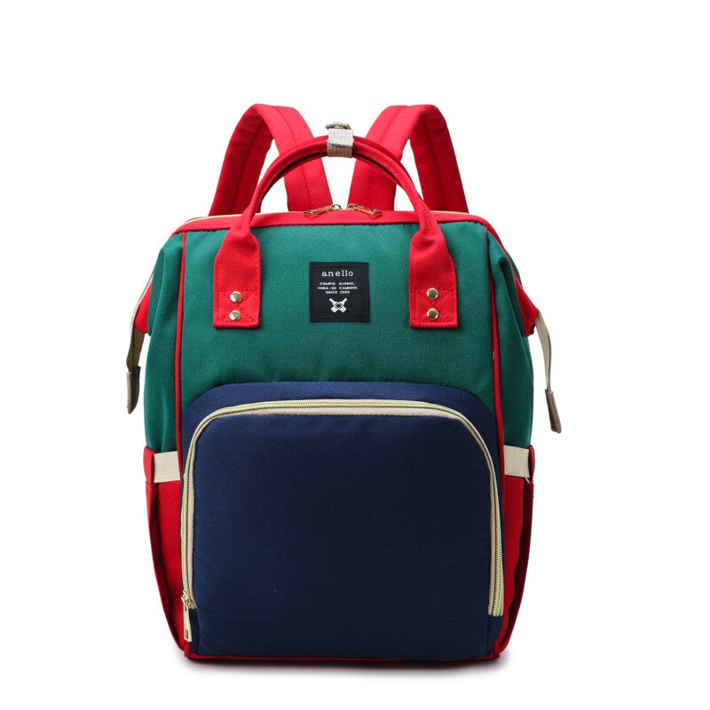 Mummietas multifunctionele babytas moedertas babyflesrugzak luierrugzak babytassen moederrugzak luiertas: Rood en groen