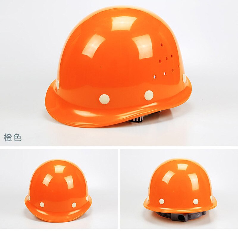 Safety Helmet Warehouse Fire Fighter Protective Workplace Fire Protection Worker Hard Hat Breathable Plastic Insulation Material: Orange