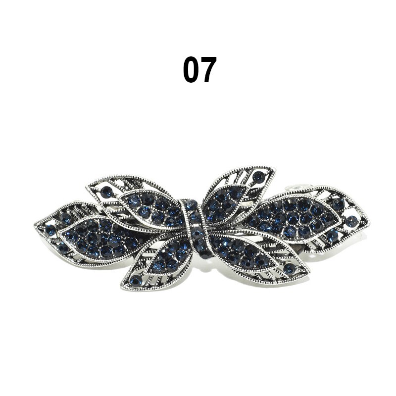 Rhinestone Hairpin Flower Leaf Butterfly Hairins Retro Hair Clip Pin Accessories For Women Shinning Barrettes Ponytail Headwear: 7