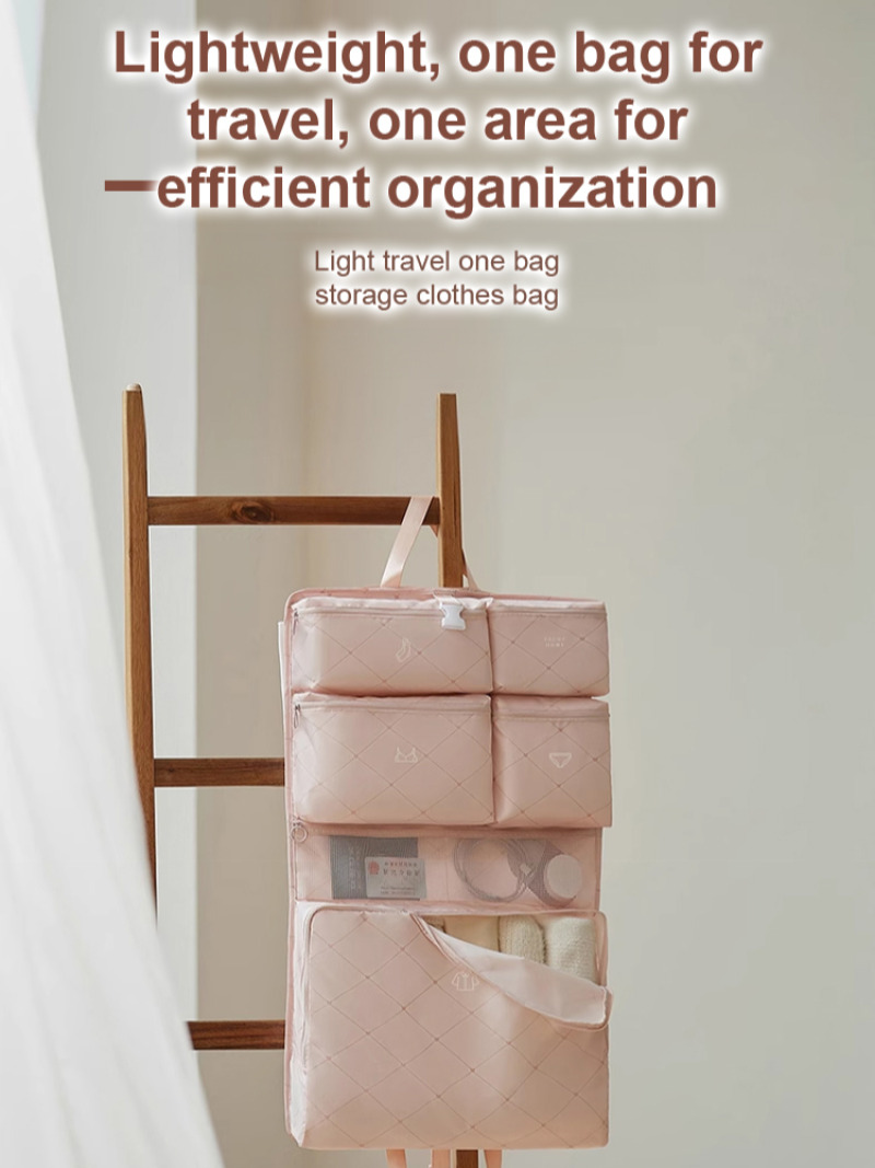 Travel Storage Bags Suitcase Storage Bags Foldable Hanging Large Capacity Storage Bags Waterproof Clothing Partition Storage Bag